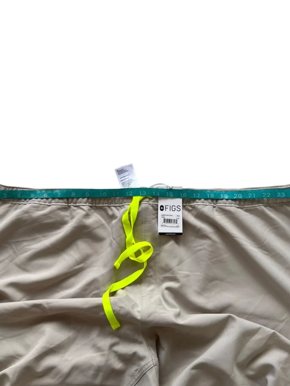 Figs Scrub pants Pisco Basic khaki beige drawstring elastic waist mens 6XLS